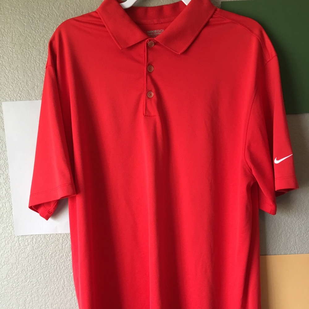 Red Nike Golf Tour Performance Polo